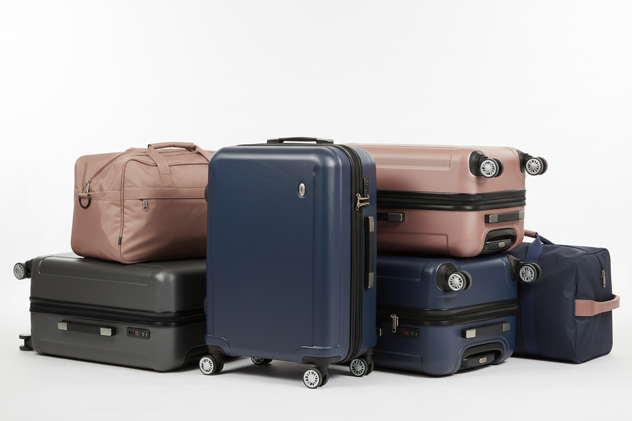 Carry-On Suitcases (Lightweight / Airline Approved)Checked LuggageExpandable Travel BagsSpinner Wheels LuggageHard Shell / Soft Shell Options